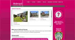 Desktop Screenshot of holroydhomes.co.uk