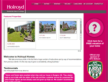 Tablet Screenshot of holroydhomes.co.uk